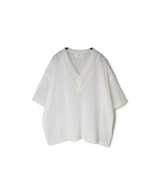画像11: SOIL   VOILE LACE V-NECK LACE S/SL PULLOVER (11)