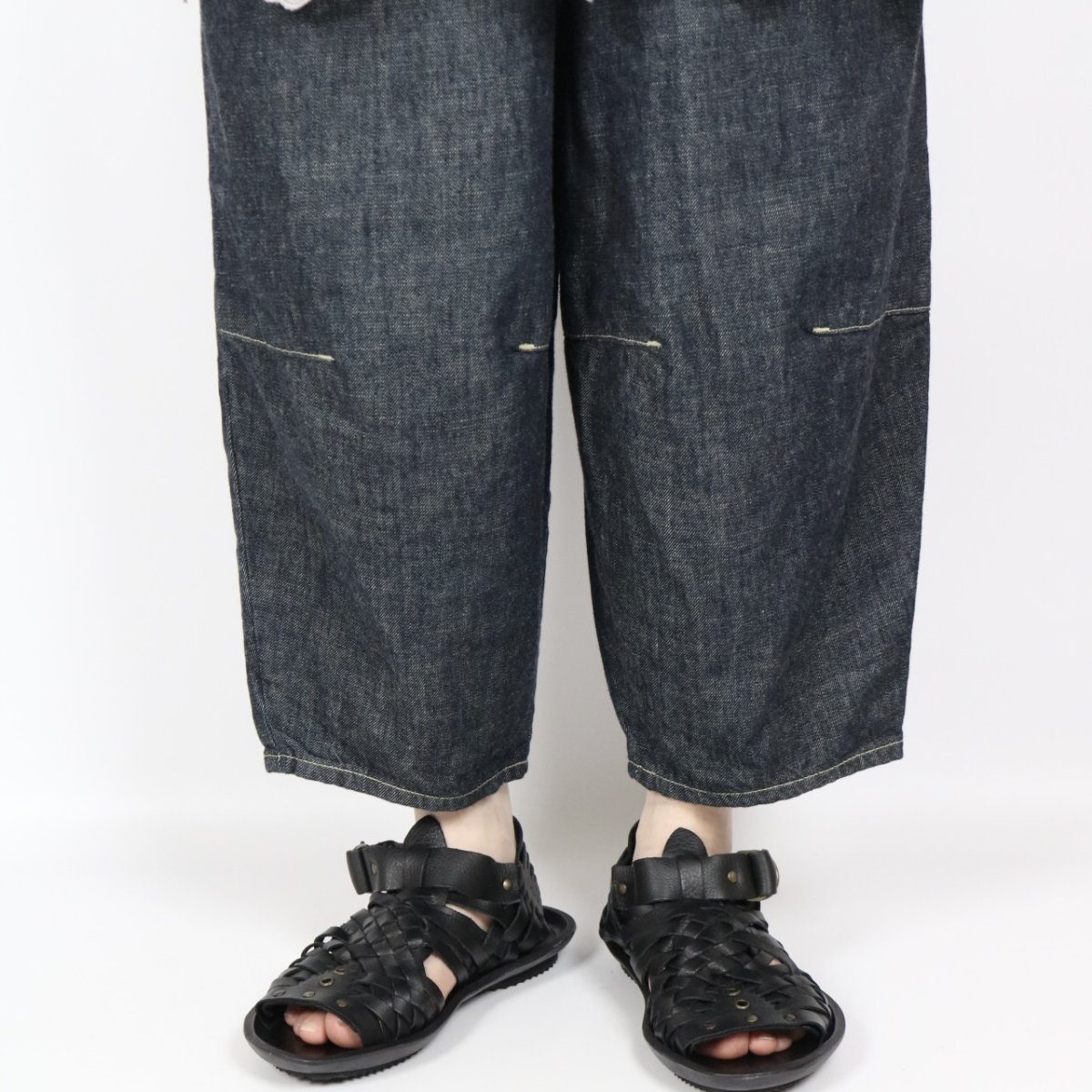 画像14: tumugu:コットンリネンデニムティンカーパンツ 3色 (14)