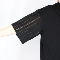 画像24: nachukara ナチュラル天竺袖コンビTシャツ　2色 (24)