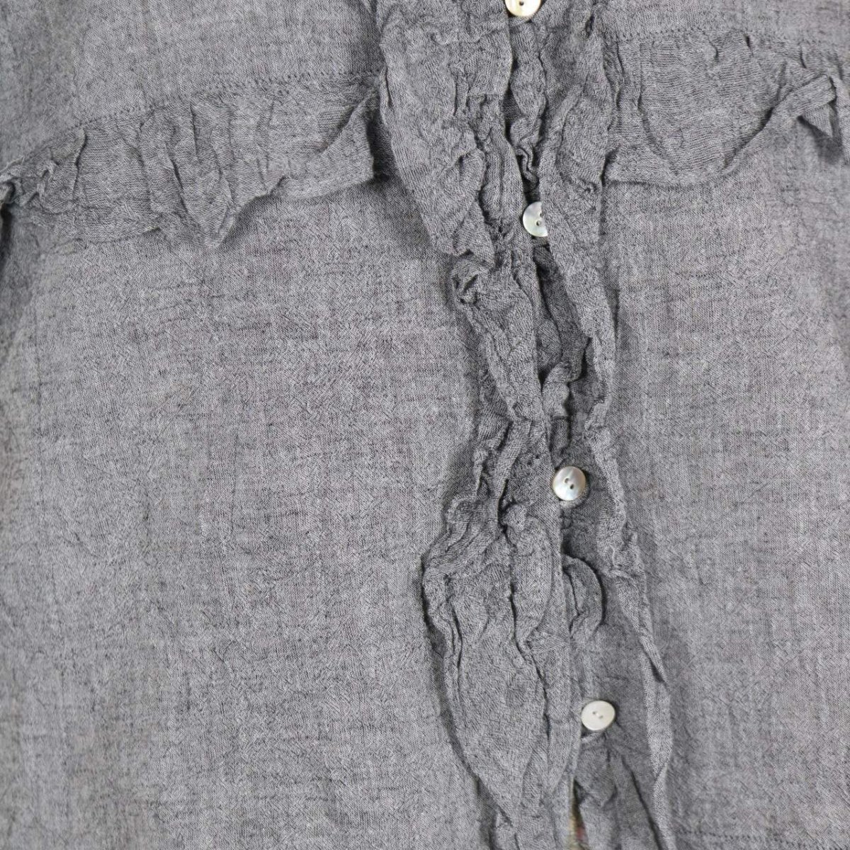 画像11: tumugu: コットンリネン先染めボイルワッシャー ベスト　3色 (11)