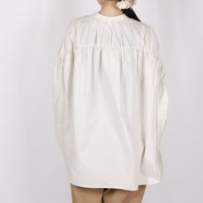 画像5: DIARIES   バック‪ギャザー ワイドシャツ  LIGHT BEIGE (5)
