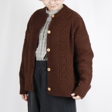 画像3: Vent d'ouest  ケーブル編みニットカーディガン 3色 (3)