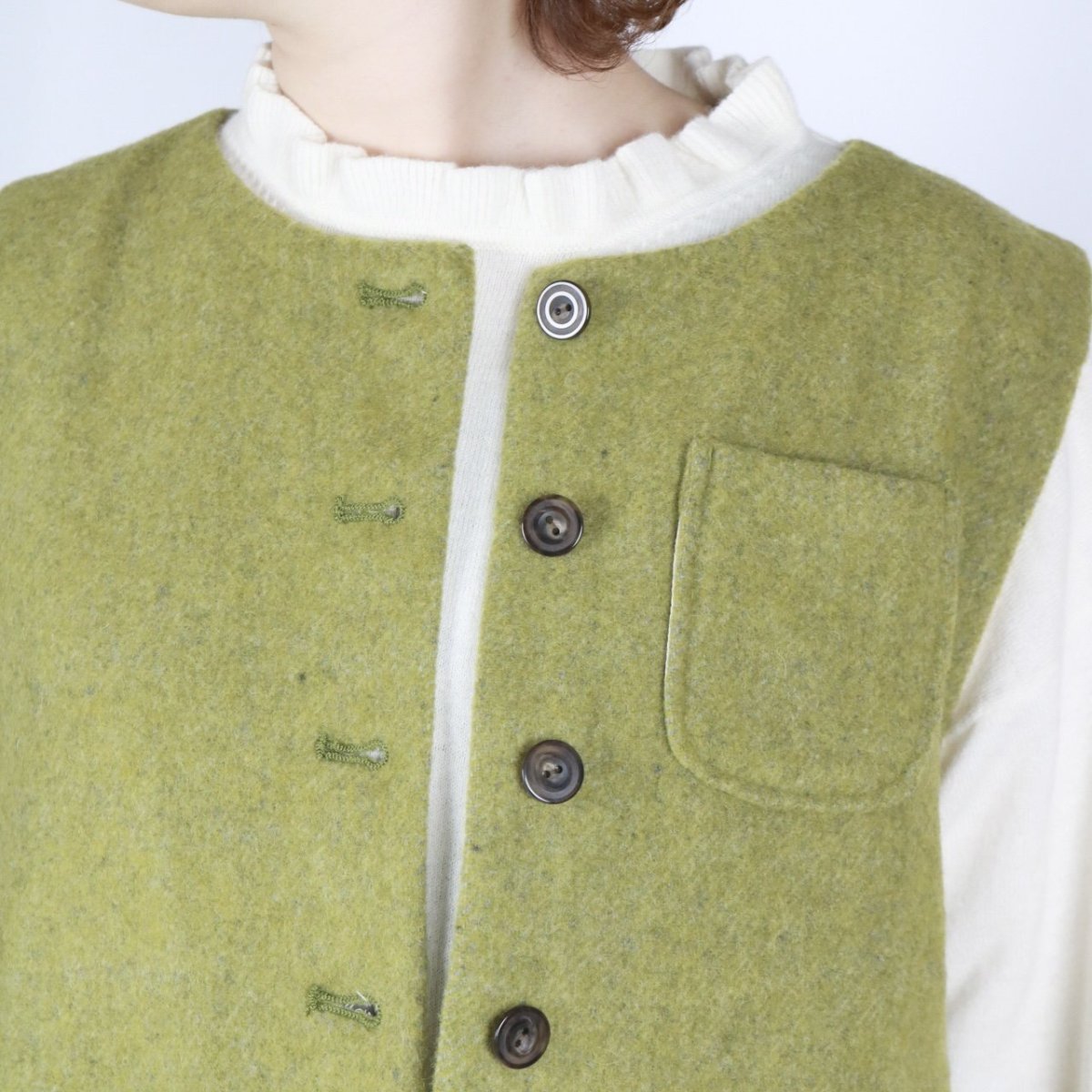 画像24: tumugu: エコウールモッサベスト 3色 (24)