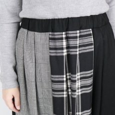 画像9: Vent d’ouest タータンチェック切替イージーロングスカート (9)