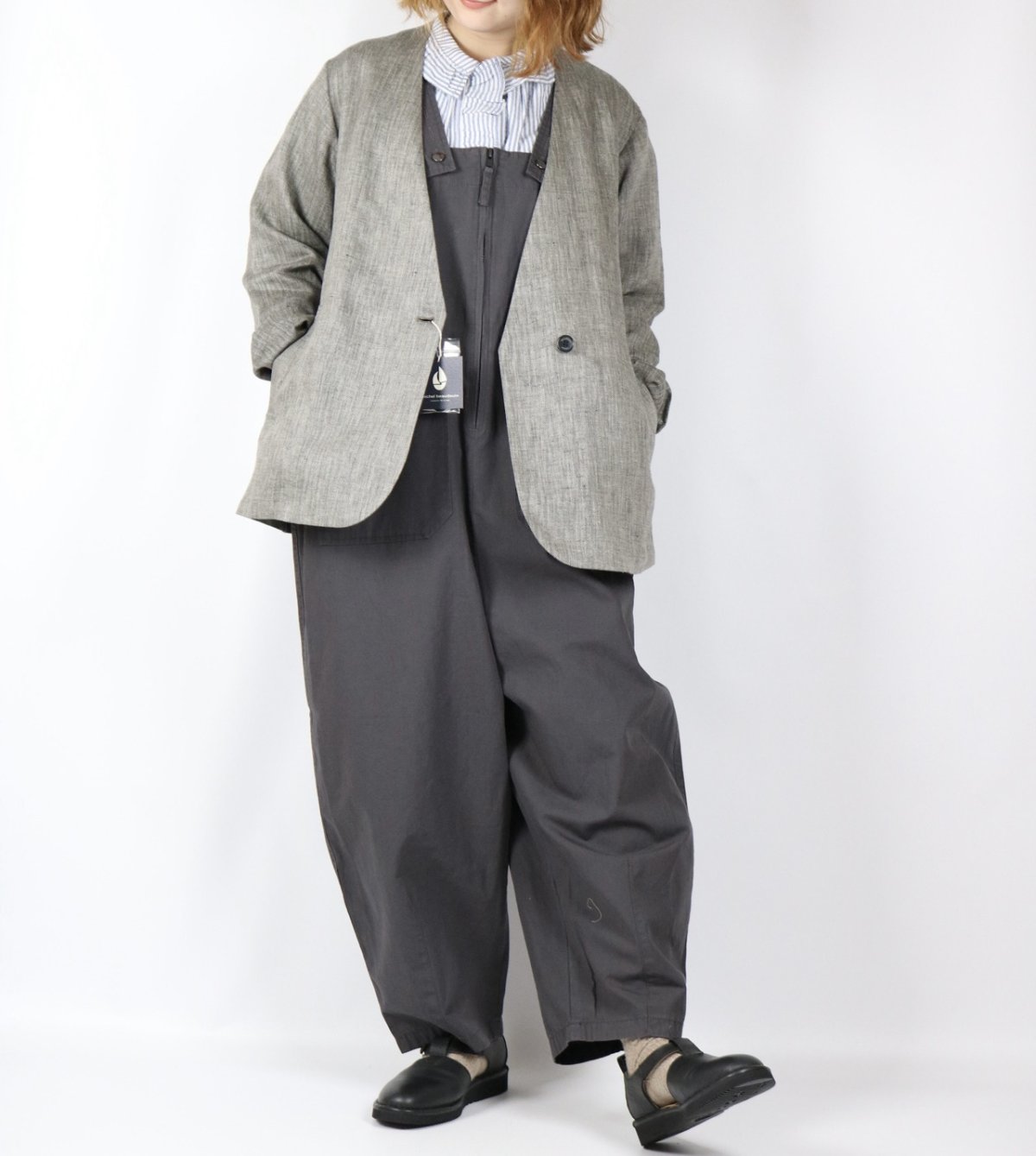 画像22: Michel Beaudouin リネンへリンボンジャケット 3色 (22)