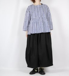 画像3: NARU  60ローンリップルチェック＆ストライプ ファッスンシャツ 2柄×2色 (3)