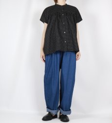 画像11: DIARIES   DOT GATHER BLOUSE  2色 (11)