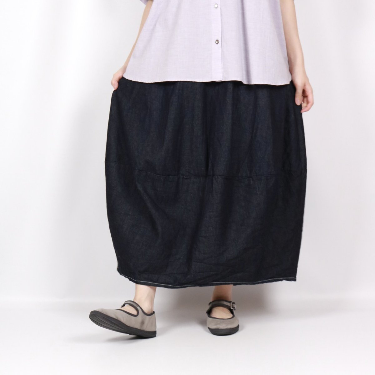 画像5: NARU 8オンスムラデニムエッグスカート 4色 (5)