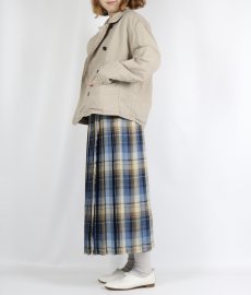 画像14: O'neil of dublin IRISH LINEN LOW WAIST PLEATS WRAP SKIRT LENGTH 80cm (WITH PIN) 2色 (14)