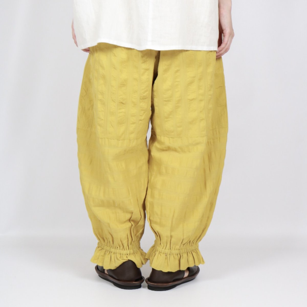 画像4: tumugu;  シアサッカーストライプパンツ 3色 (4)