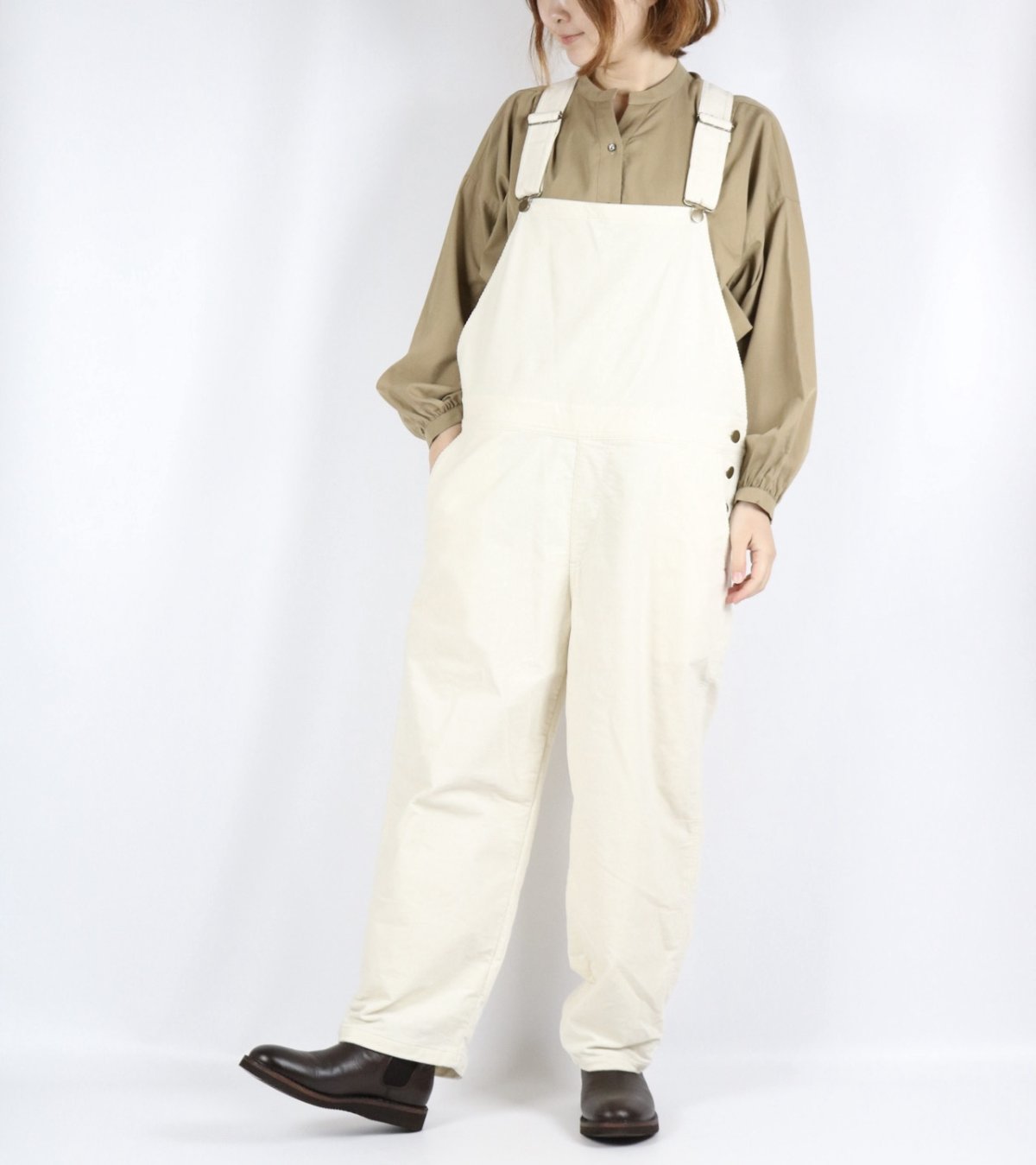 画像1: 40%OFF SALE!  ROBE de PEAU　コーデュロイ オーバーオール　OFF (1)