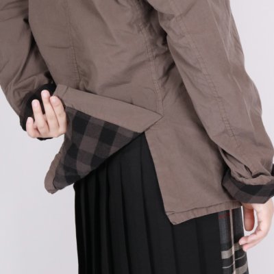 画像3:  Vas-y Lentement 40s ORGANIC POPLIN (OVERDYE) SIDE VENTS V-NECK JACKET 2色2サイズ