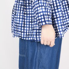 画像41: NARU  60ローンリップルチェック＆ストライプ ファッスンシャツ 2柄×2色 (41)