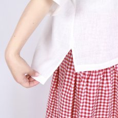 画像36: nachukara リネンポプリンシャツカラーブラウス 3色 (36)