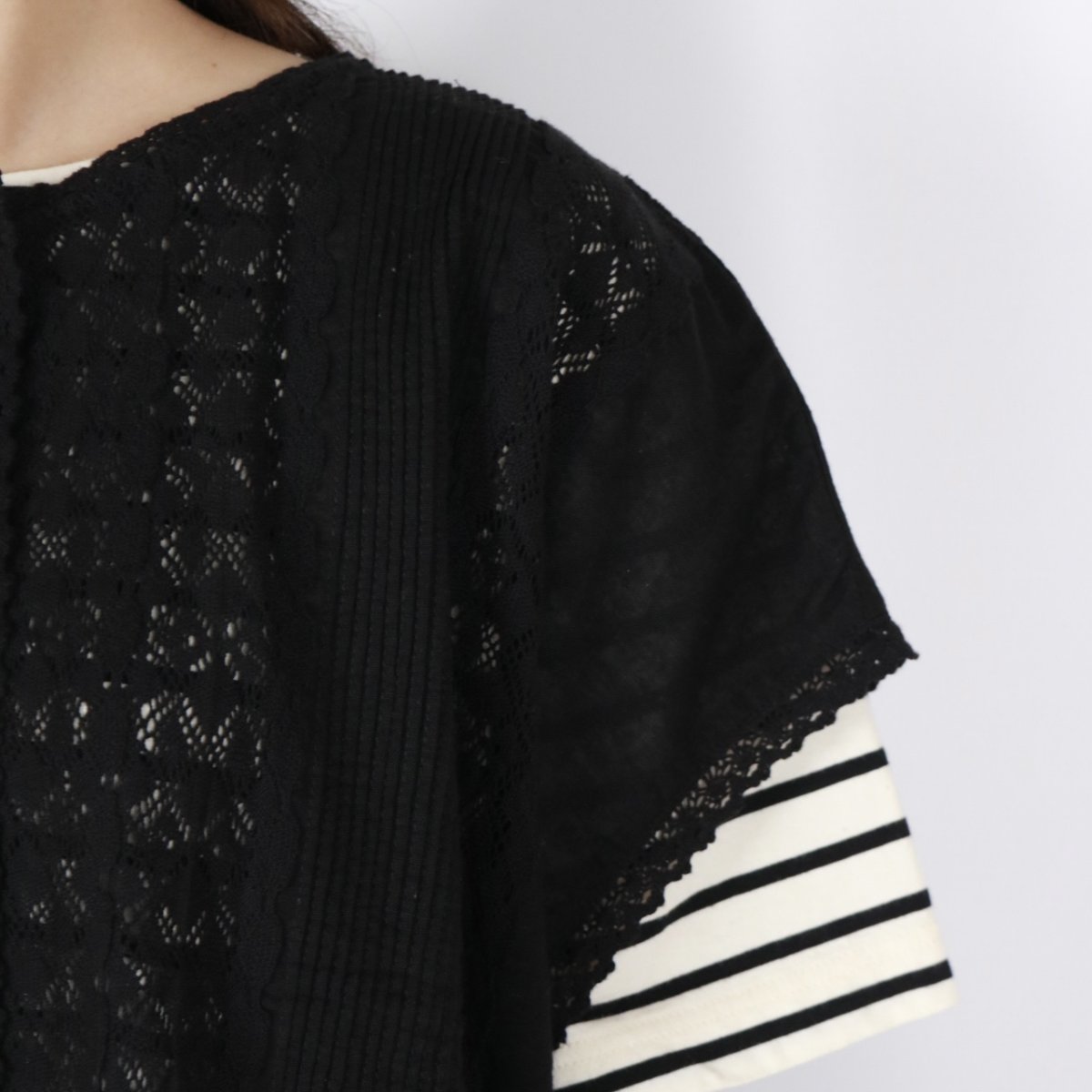 画像36: tumugu: コットンリネン ボイルレースベスト　3色 (36)