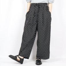 画像1: Gauze#  POLKA DOT WIDE PANTS  (1)