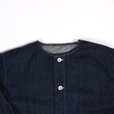 画像15: NARU 12ozムラデニムノーカラージャケット (15)