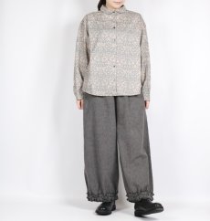 画像5: bluewillow コットン平織り無地起毛裾フリルパンツ 3色 (5)