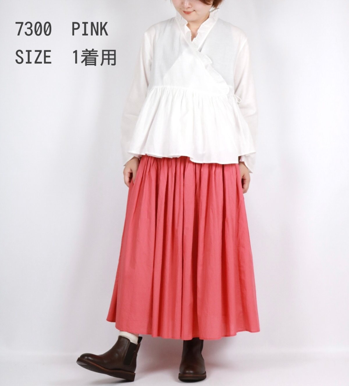 画像21: maison de soil     60s ORGANIC CAMBRIC PLAIN PINTUCK FLARED SKIRT 　2色　２サイズ (21)