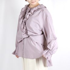 画像6: tumugu ふわふわコットンフリルレイヤードブラウス　LAVENDER (6)