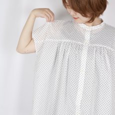 画像17: DIARIES   DOT GATHER BLOUSE  2色 (17)