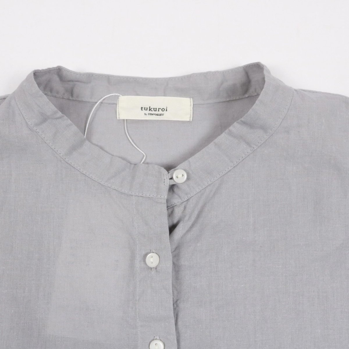 画像29: tukuroi 製品染め 綿麻平織 レイヤードブラウス 2色 (29)