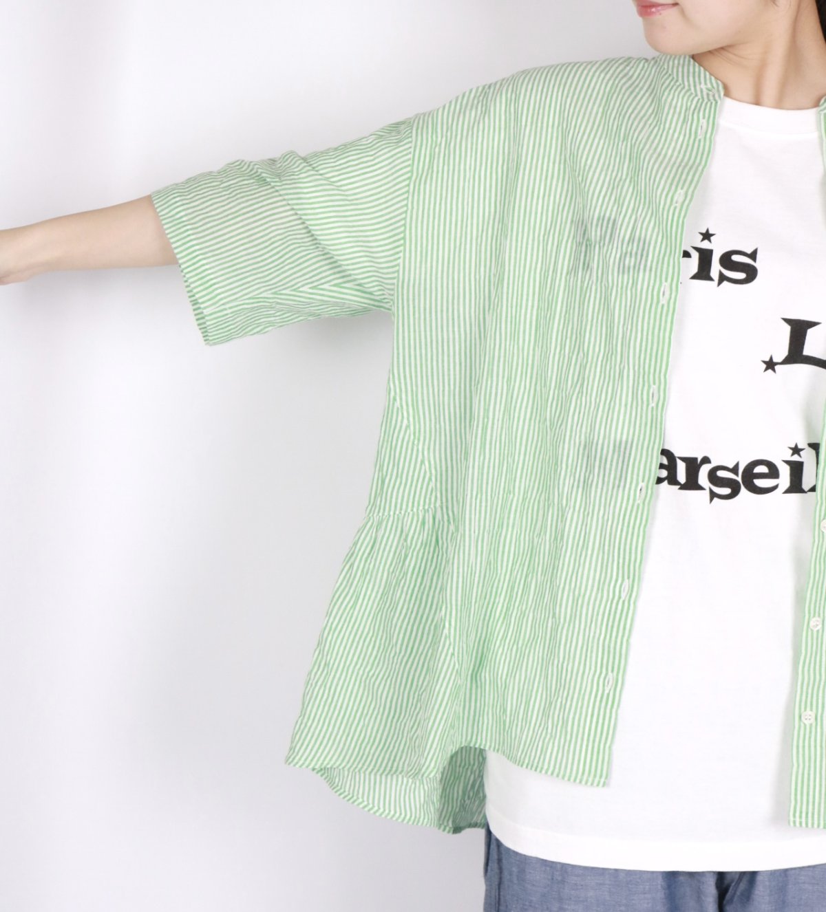 画像23: nachukara　コットンシャーリング バッグギャザーシャツ　3色 (23)