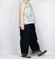 画像5: Vent d'ouest リバイバルリネン×LIBERTY ノースリーブブラウス 2色 (5)