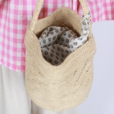 画像35: maison de soil　RAFFIA ONE HANDLE BARREL BAG　10色 (35)