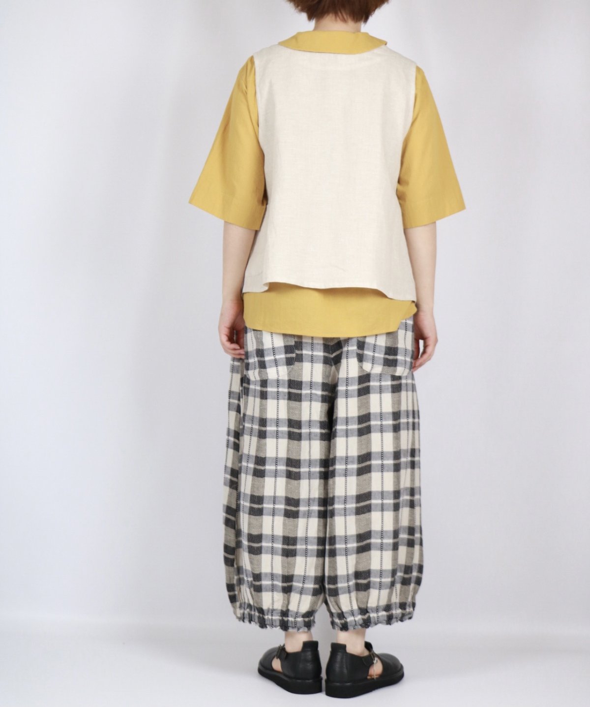 画像29: 20%OFF SALE! nachukara リネンヘンプワッシャー2wayベスト 3色 (29)