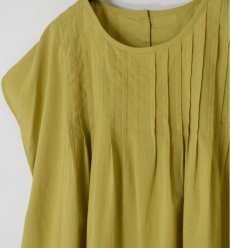 画像30: SOIL 　 80s VOILE PLAIN WITH CUT WORK LACE　CREW -NECK FRENCH /SL SHIRT WITH PINTUCK 3色 (30)