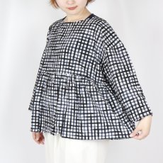 画像26: NARU  60ローンリップルチェック＆ストライプ ファッスンシャツ 2柄×2色 (26)