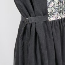 画像14: sosotto　細コール×LIBERTY ビブヨーク ワンピース　2色 (14)