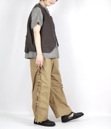 画像40: tumugu: リネンキャンバス 2wayベスト 3色 (40)