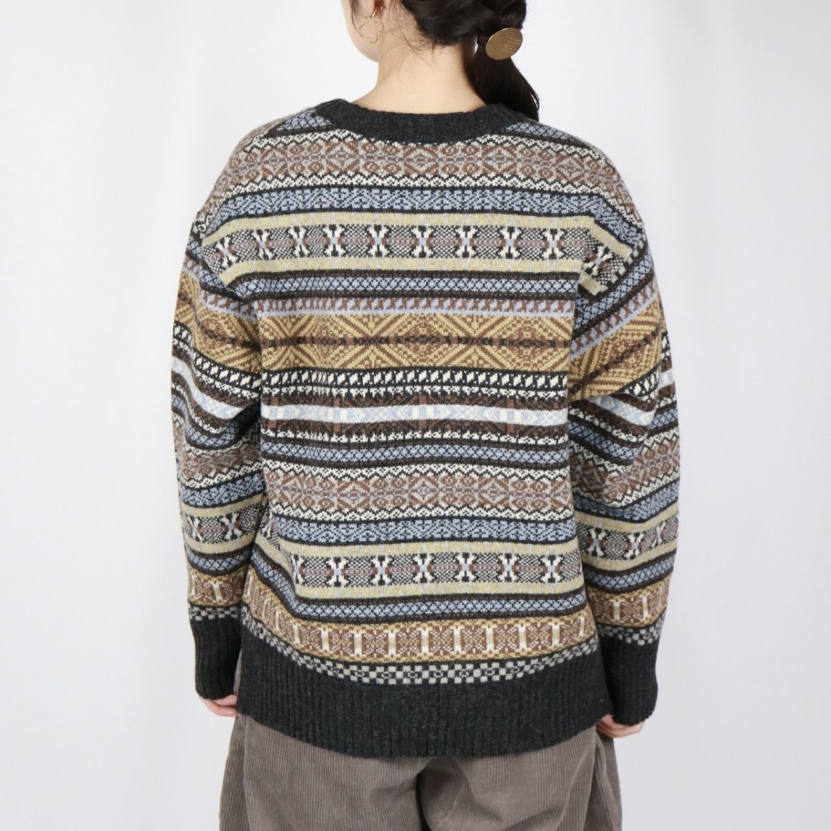 画像3: NARU リシェス フェアアイル柄 ニット 2色 (3)