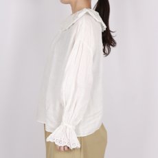画像11: Gauze# ANTIQUE LACE FRILL 2WAY BLOUSE 2色 (11)