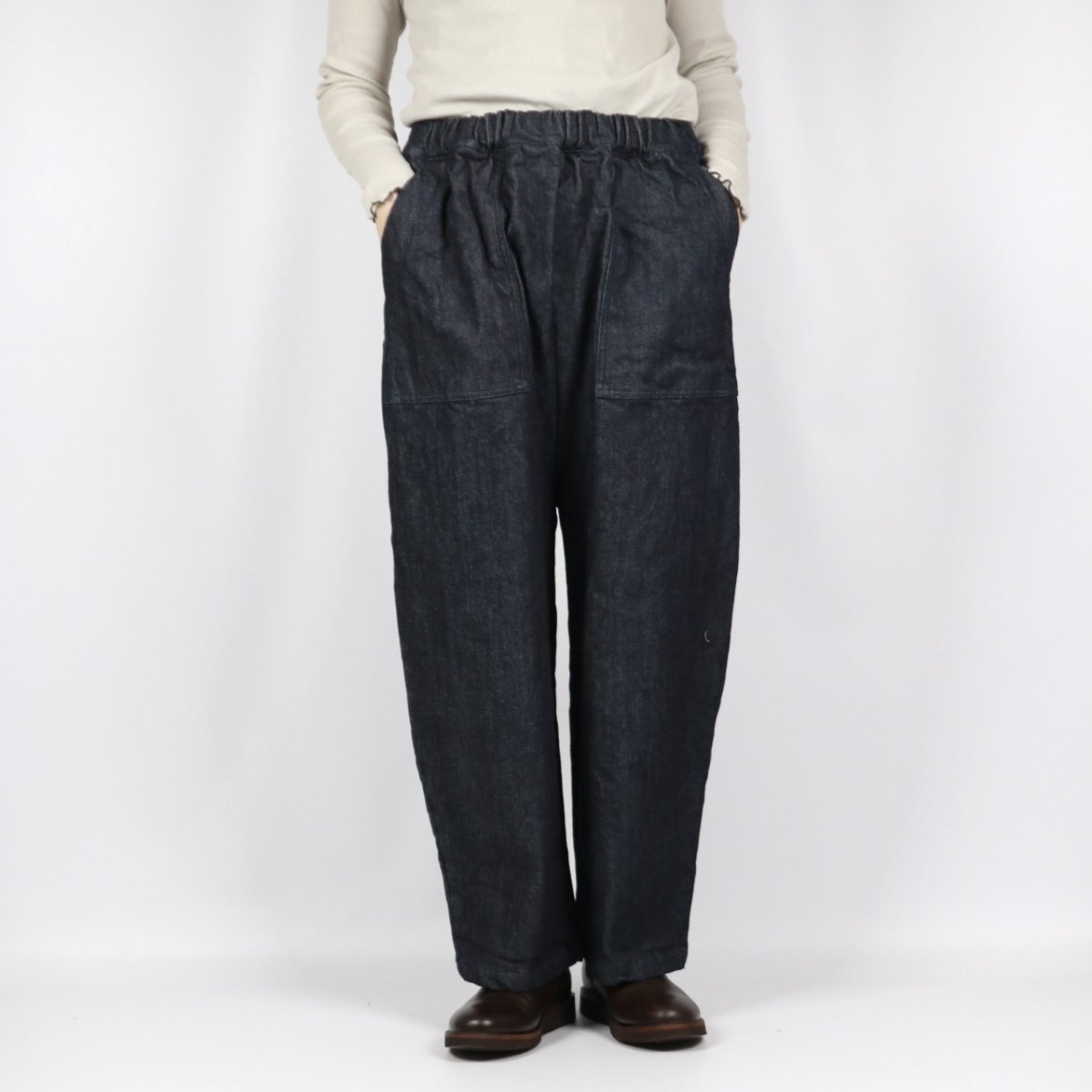 画像1: NARU 12.５オンスストレッチデニム裏起毛パンツ　 (1)