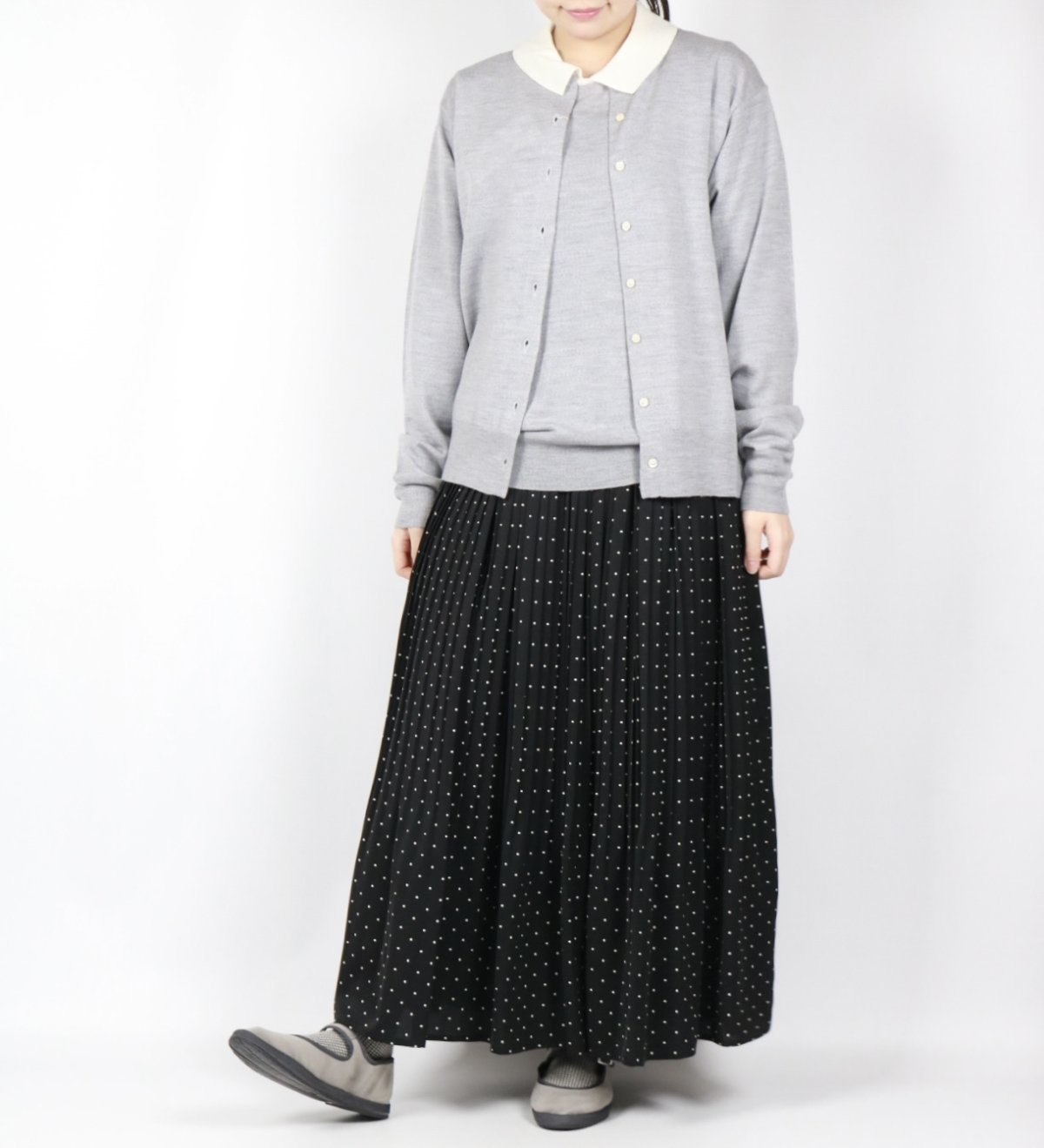 画像28: sosotto　DOT消しプリーツスカート 3色 (28)