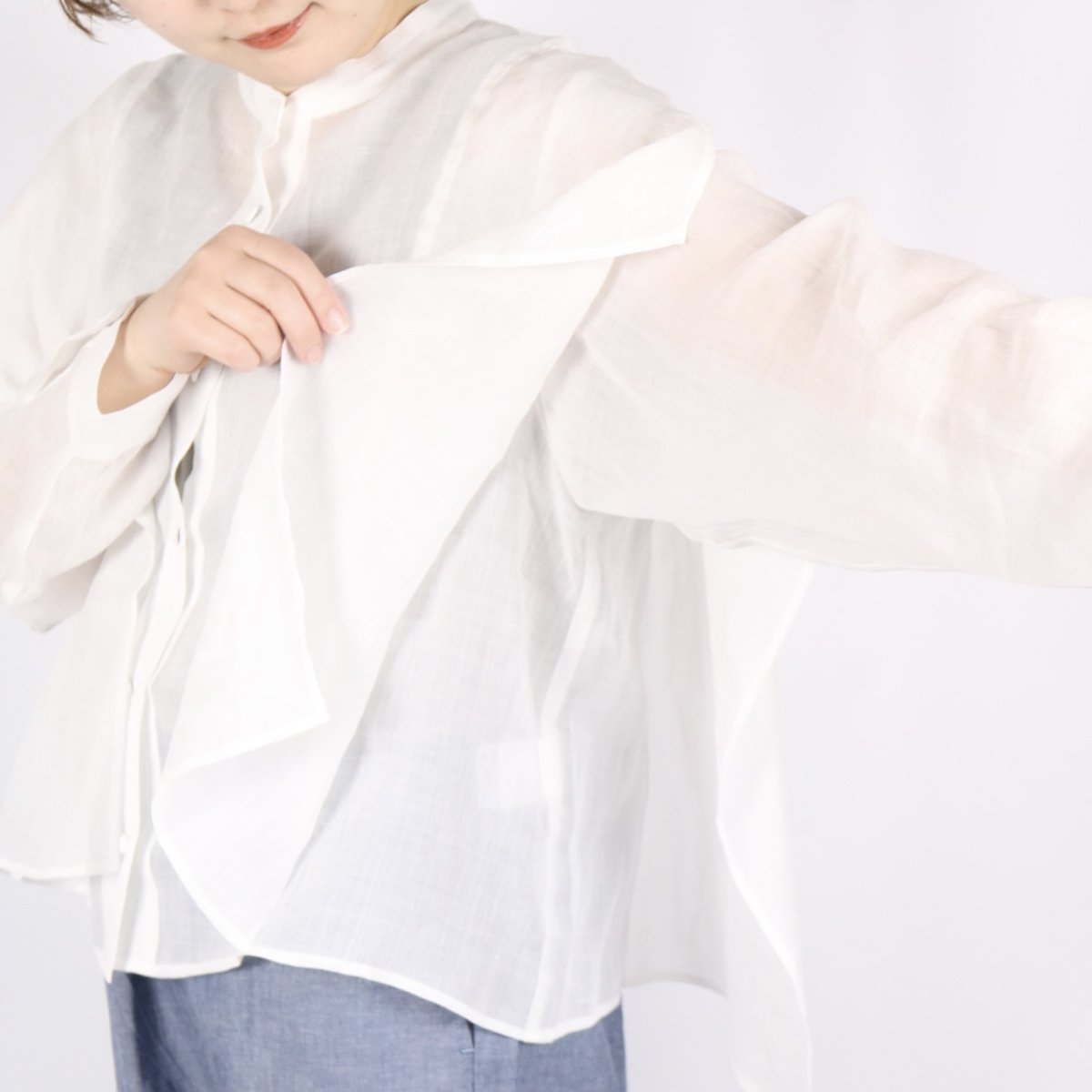 画像4: LUEUF　レイヤードシャツ　3色 (4)