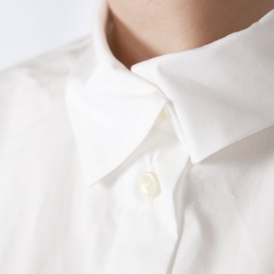 画像1: DIARIES BICOLOR HEMLINE SHIRT 2色