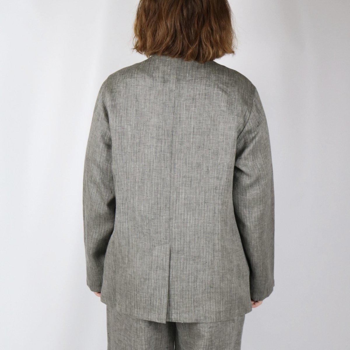 画像36: Michel Beaudouin リネンへリンボンジャケット 3色 (36)