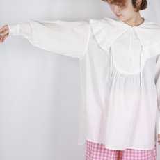 画像15: tumugu: ふわふわコットンフリルフードプルオーバー2色 (15)