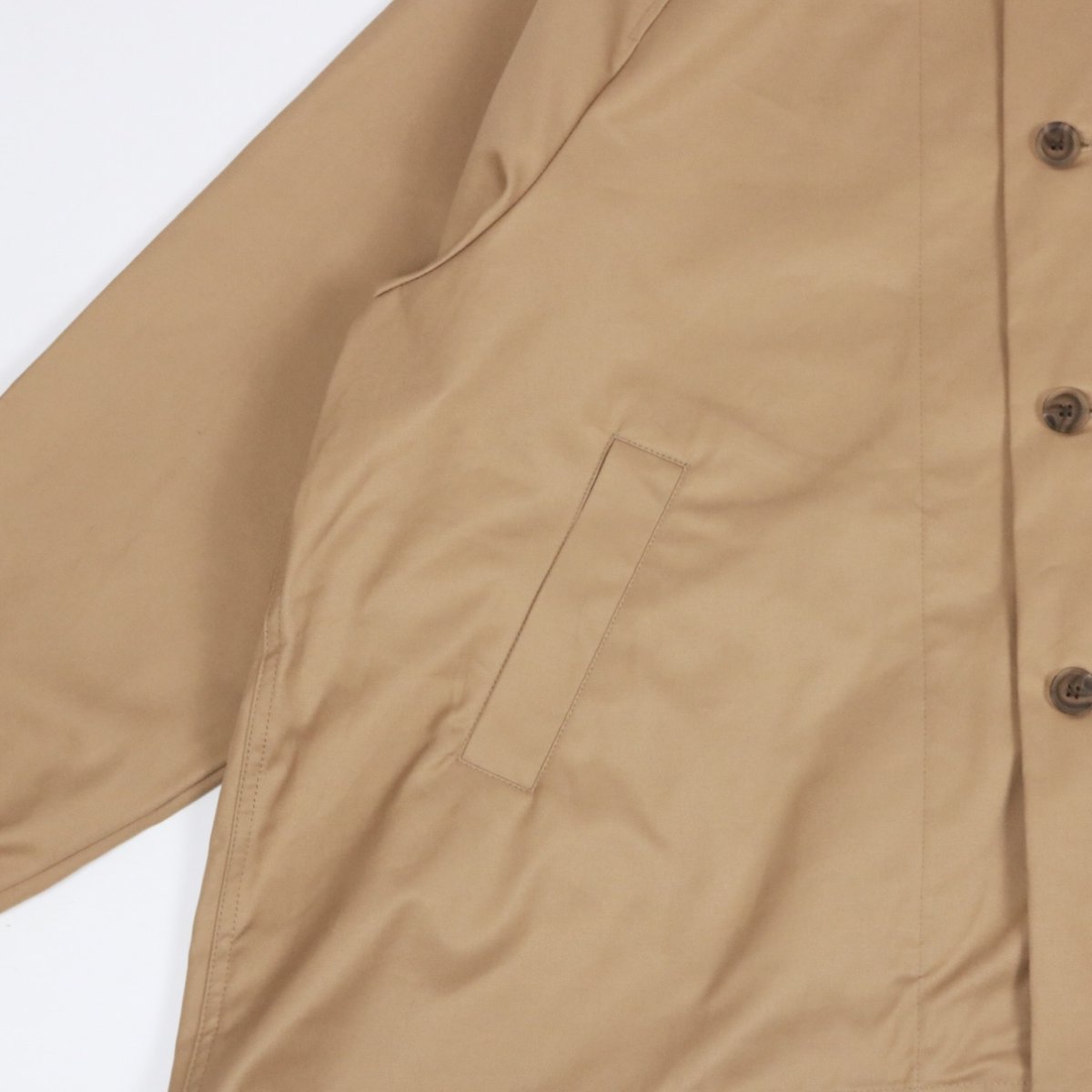 画像32: NARU 40/2コットンギャバ ショートトレンチコート　2色 (32)
