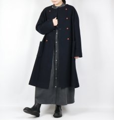 画像14: Vent d'ouest ウールソフト圧縮ノーカラーコート 4色 (14)