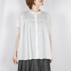 画像14: DIARIES   DOT GATHER BLOUSE  2色 (14)