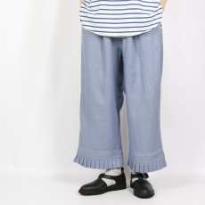 画像24: tukuroi  リネン平織 裾プリーツ パンツ  3色 (24)