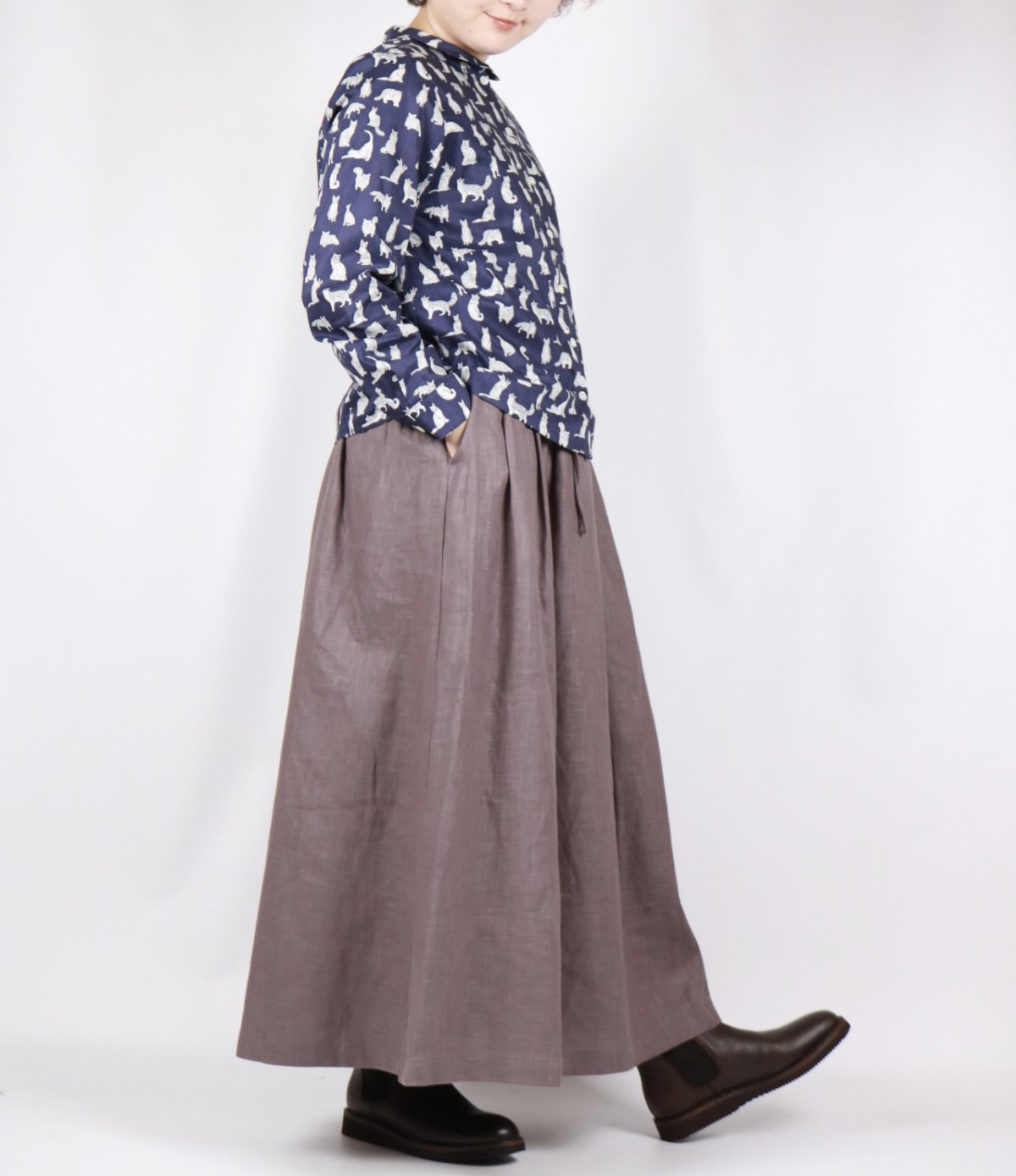 画像34: Crespi リバティタナローン ブラウス 3色 (34)