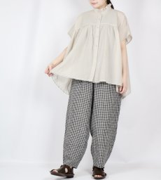 画像5: SOIL  60s LINEN CHECK EASY PANTS   (5)
