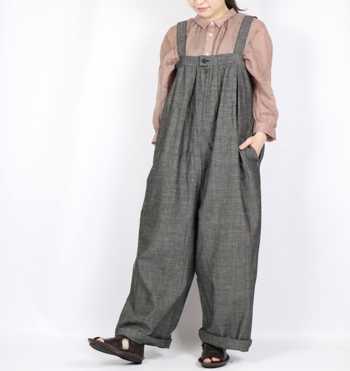 画像15: nachukara シアーリネンギャザーブラウス 4色 (15)