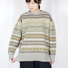 画像12: NARU リシェス フェアアイル柄 ニット 2色 (12)